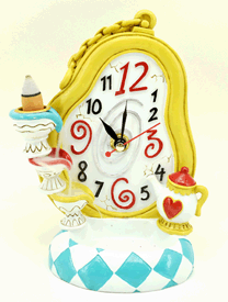 Mad Tea Party Clock/Back Flow Incense Burner